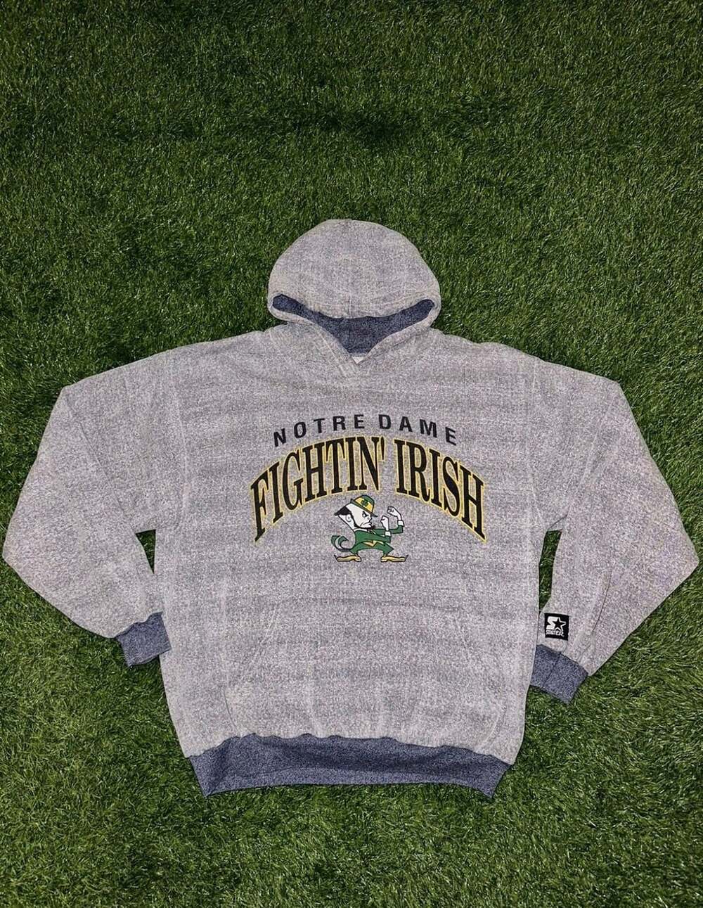 Starter Notre Dame Fighting Irish Hoodie Grey